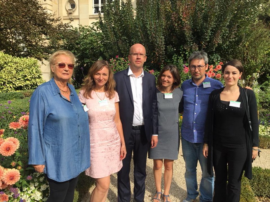 Larysa Shchyrakova and Volha Chaychyts met with the French deputy Christophe Lejeune, and with Dominique Pradalié, a representative of the French trade union of journalists SNJ, Hakima Bounemoura from CFDT, and Pablo Aiquel from SNJ-CGT.