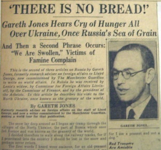 "Здесь нет хлеба!" Статья Гарета Джонса о голоде на Украине 