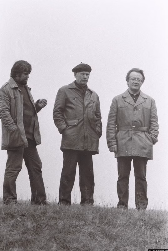 Георгі Паплаўскі, Васіль Быкаў, Алесь Адамовіч